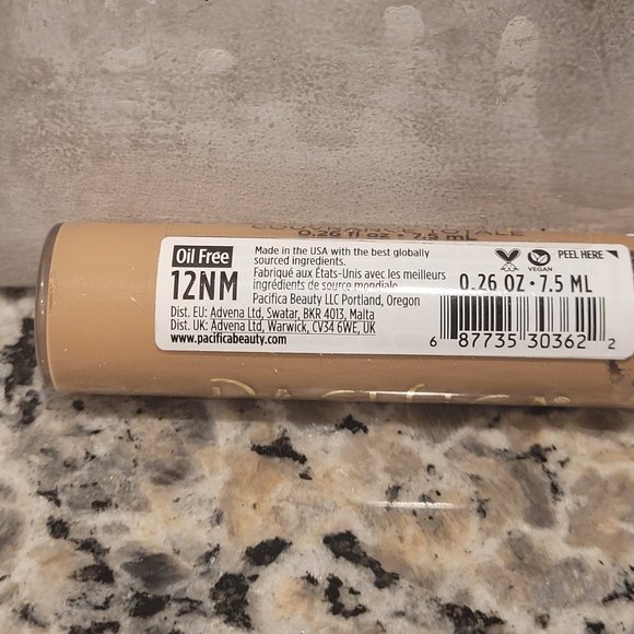 Pacifica LIQUID COVER FULL COVERAGE LASTING CONCEALER IN NEUTRAL MEDIUM (12NM) - Picture 3 of 4